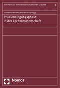 Cover: Studieneingangsphase in der Rechtswissenschaft - Nomos