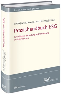 Cover: Praxishandbuch ESG - Fachmedien Recht und Wirtschaft