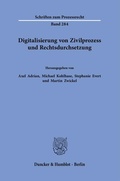 Bild: Digitalisierung von Zivilprozess und Rechtsdurchsetzung - Duncker & Humblot