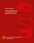 Cover: Sondergebiete des Lauterkeitsrechts - Hagener Wissenschaftsverlag