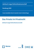 Cover: Das Private im Privatrecht - Facultas