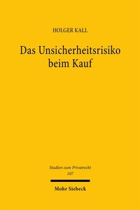 Bild: Das Unsicherheitsrisiko beim Kauf - Mohr Siebeck