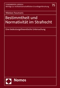 Cover: Bestimmtheit und Normativit&auml;t im Strafrecht - Nomos