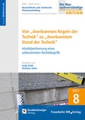 Cover: Anerkannte Regeln der Technik - Reguvis Fachmedien