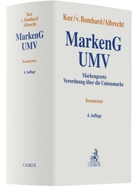 Abbildung von: MarkenG - UMV - C.H.BECK