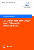 Cover: Das ,Recht nach dem Kriege' in der Philosophie Immanuel Kants - Nomos