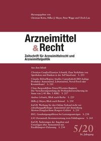 Abbildung von: Arzneimittel & Recht - Wissenschaftliche Verlagsgesellschaft