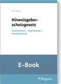 Abbildung von: Hinweisgeberschutzgesetz (E-Book) - Reguvis Fachmedien