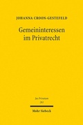 Abbildung von: Gemeininteressen im Privatrecht - Mohr Siebeck