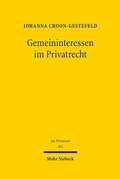 Cover: Gemeininteressen im Privatrecht - Mohr Siebeck