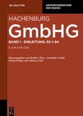 Cover: GmbHG: Gesetz betreffend die Gesellschaften mit beschr&auml;nkter Haftung  - De Gruyter