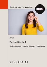 Abbildung von: Bescheidtechnik - Boorberg