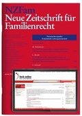 Abbildung von: NZFam - Neue Zeitschrift für Familienrecht - C.H.BECK