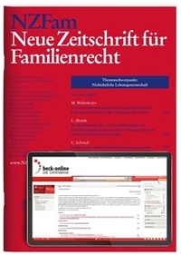 Abbildung von: NZFam - Neue Zeitschrift für Familienrecht - C.H.BECK