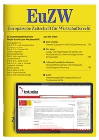 Abbildung von: EuZW - Europäische Zeitschrift für Wirtschaftsrecht  - C.H.BECK