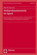 Cover: Verbandsautonomie im Sport - Nomos