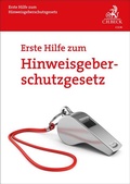Cover: Erste Hilfe zum Hinweisgeberschutzgesetz - C.H.BECK