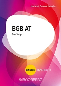 Abbildung von: BGB AT - Boorberg