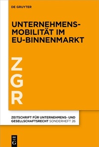 Enlarge image Cover: Unternehmensmobilität im EU-Binnenmarkt - De Gruyter