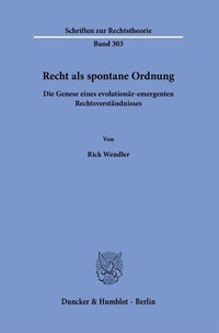 Abbildung von: Recht als spontane Ordnung - Duncker & Humblot