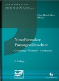 Cover: Notarformulare Vorsorgevollmachten - Deutscher Notarverlag