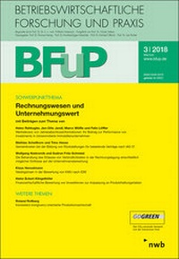 Abbildung von: Rechnungswesen und Unternehmungswert - BFuP 3/2018 - NWB