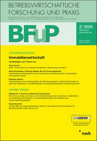 Abbildung von: Immobilienwirtschaft - BFuP 2/2020 - NWB
