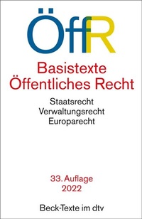 Abbildung von: Basistexte Öffentliches Recht: ÖffR - dtv