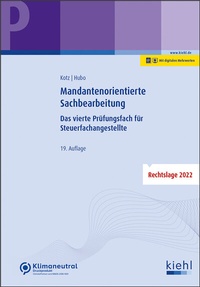 Abbildung von: Mandantenorientierte Sachbearbeitung - Kiehl