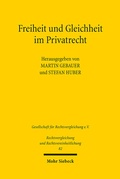 Bild: Freiheit und Gleichheit im Privatrecht - Mohr Siebeck