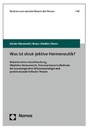 Bild: Was ist struk-jektive Hermeneutik? - Nomos