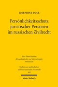 Bild: Persönlichkeitsschutz juristischer Personen im russischen Zivilrecht - Mohr Siebeck