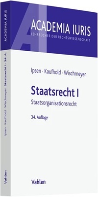Bild vergrößern Bild: Staatsrecht I - Vahlen