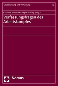 Abbildung von: Verfassungsfragen des Arbeitskampfes - Nomos