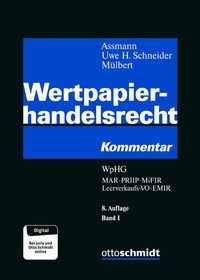 Abbildung von: Wertpapierhandelsrecht - Otto Schmidt Verlag