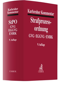 Abbildung von: Karlsruher Kommentar zur Strafprozessordnung - C.H.BECK