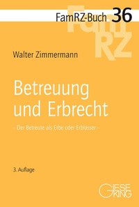 Enlarge image Cover: Betreuung und Erbrecht - Gieseking