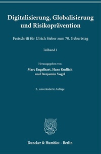 Enlarge image Cover: Digitalisierung, Globalisierung und Risikoprävention - Duncker & Humblot