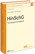 Cover: HinSchG: Hinweisgeberschutzgesetz - Fachmedien Recht und Wirtschaft