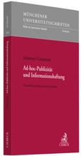 Cover: Ad-hoc-Publizit&auml;t und Informationshaftung - C.H.BECK