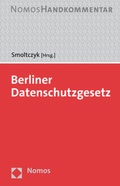 Abbildung von: Berliner Datenschutzgesetz - Nomos