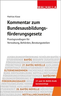 Abbildung von: Kommentar zum Bundesausbildungsförderungsgesetz - Walhalla