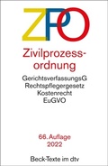 Abbildung von: Zivilprozessordnung: ZPO - dtv