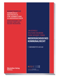 Abbildung von: Niedersächsisches Kommunalrecht - Maximilian Vlg