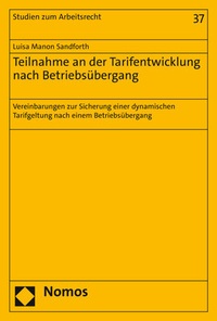 Abbildung von: Teilnahme an der Tarifentwicklung nach Betriebsübergang - Nomos