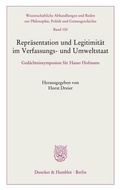Cover: Repr&auml;sentation und Legitimit&auml;t im Verfassungs- und Umweltstaat - Duncker & Humblot