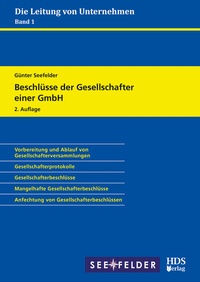 Abbildung von: Beschlüsse der Gesellschafter einer GmbH - HDS