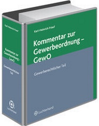 Abbildung von: Kommentar zur Gewerbeordnung: GewO - Luchterhand