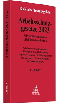 Bild vergrößern Bild: Arbeitsschutzgesetze 2023 - C.H.BECK