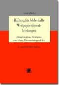 Cover: Haftung f&uuml;r fehlerhafte Wertpapierdienstleistungen - RWS